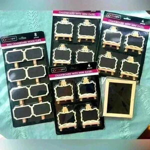 😍 NWT 5 pc. Decorative Mini Chalkboard Lot